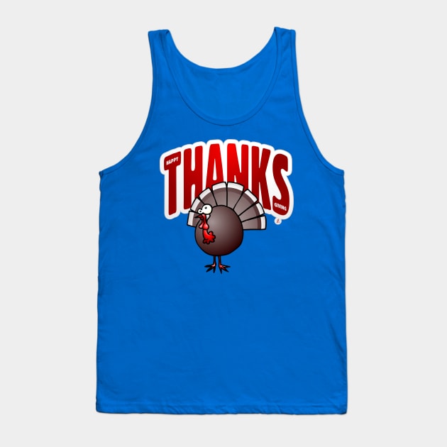 Thanksgiving Turkey Tank Top by Cardvibes